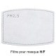 - filtre pour masque facial Homme ou Femme - pour sublimation - à l'unité