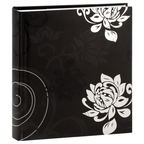 WALTHER DESIGN - Album photo pochettes avec mémo GRINDY - 100 pages blanches - 200 photos - Couverture Noire 23x24,5cm