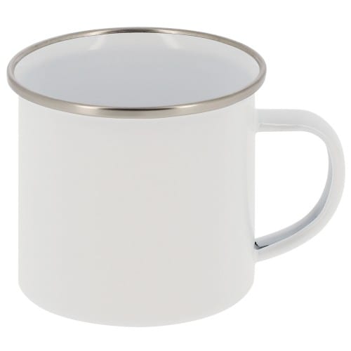 Mug en émail 355ml (12oz) Blanc - Diamètre 80mm