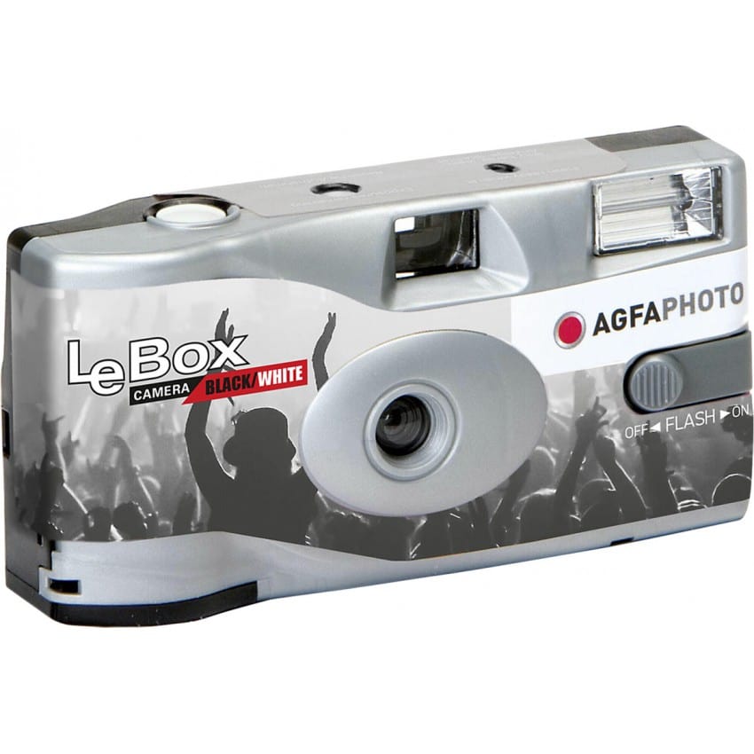 Appareil photo jetable AGFA Le Box Camera Black and White 400 iso 36 poses