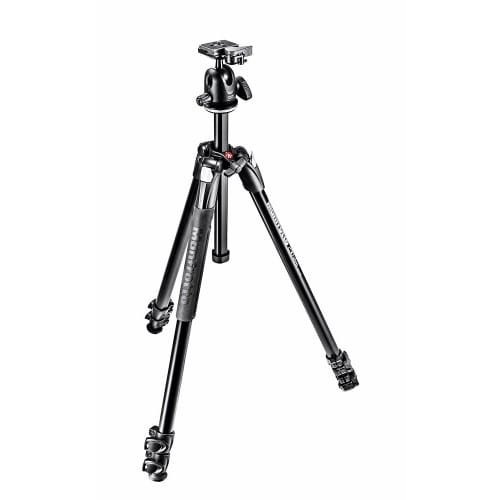 MANFROTTO - Trépied Kit 290 Xtra + Rotule Ball 496RC2 - Aluminium noir - 3 sections