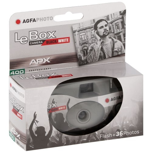 AGFA - Appareil photo jetable Le Box Camera Black and White - 400 iso - 36 poses