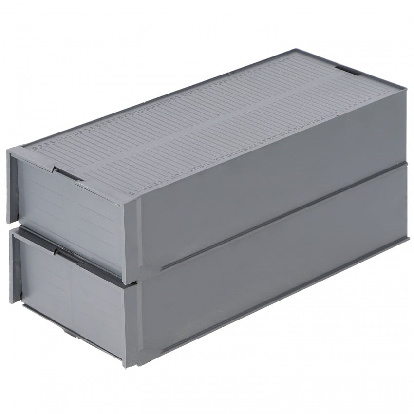 Lot De 6 Bacs Empilables Perforés – 600x400x240 Mm – Qualité Alimentaire – Résistant Froid/chaleur – Idéal Stockage