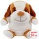 chien 50cm avec T-shirt blanc pour sublimation