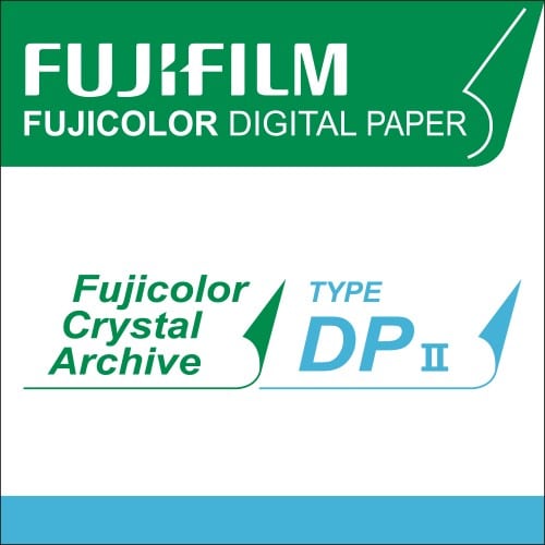 Papier argentique FUJI Digital Crystal Archive DPII Brillant - non marqué au dos - 10,2cm x 167,6m - Carton de 4 rouleaux