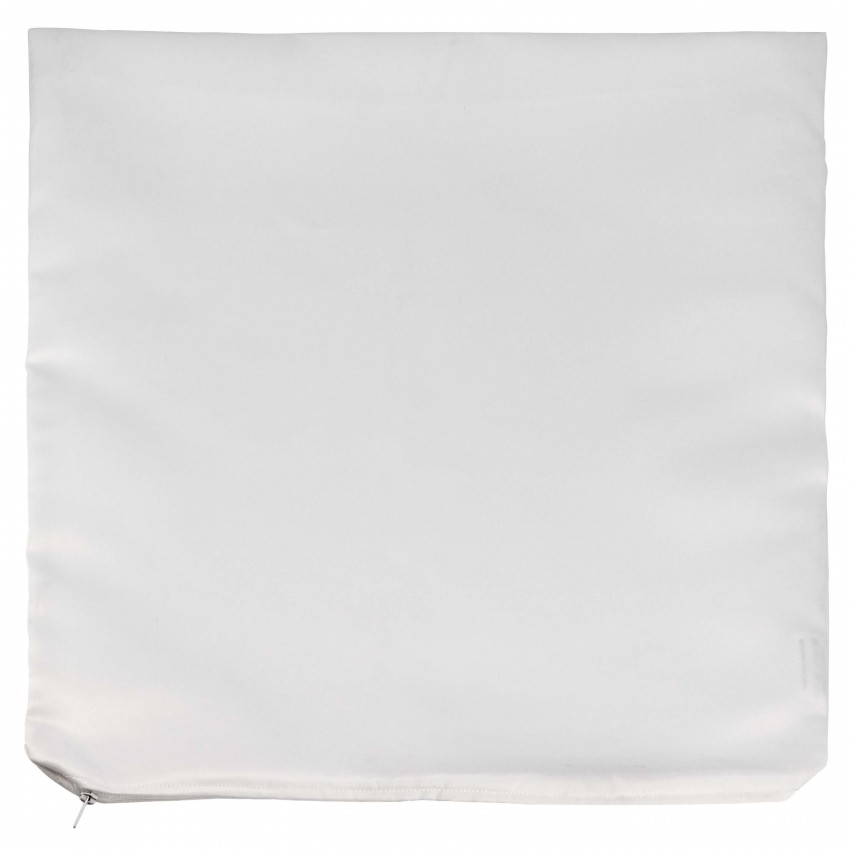 Housse de coussin TECHNOTAPE blanche - Forme carré - 100% polyester sensation coton - Dim. 45x45cm (à utiliser avec réf. TSPS010