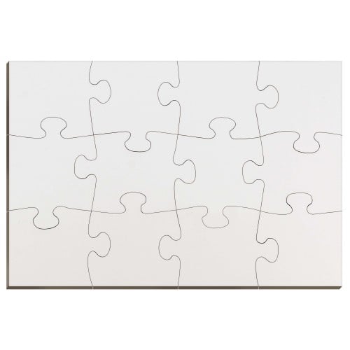 Puzzle bois 12pcs 18x26cm pour sublimation (à l''unité)