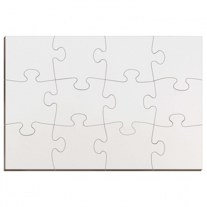 Puzzle bois 12pcs 18x26cm pour sublimation (à l''unité)