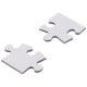 Puzzle TECHNOTAPE forme cœur - carton blanc brillant - Dim. 19x19cm - 75 pièces