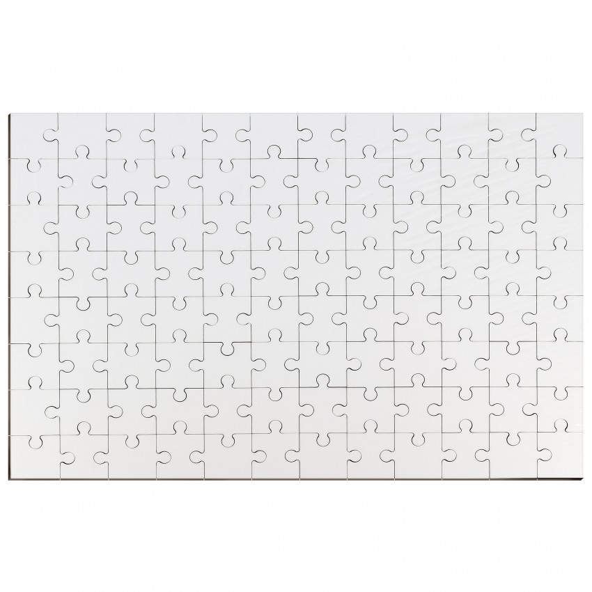 Puzzle forme rectangle - Bois - Dim. 25x36cm - 96 pièces