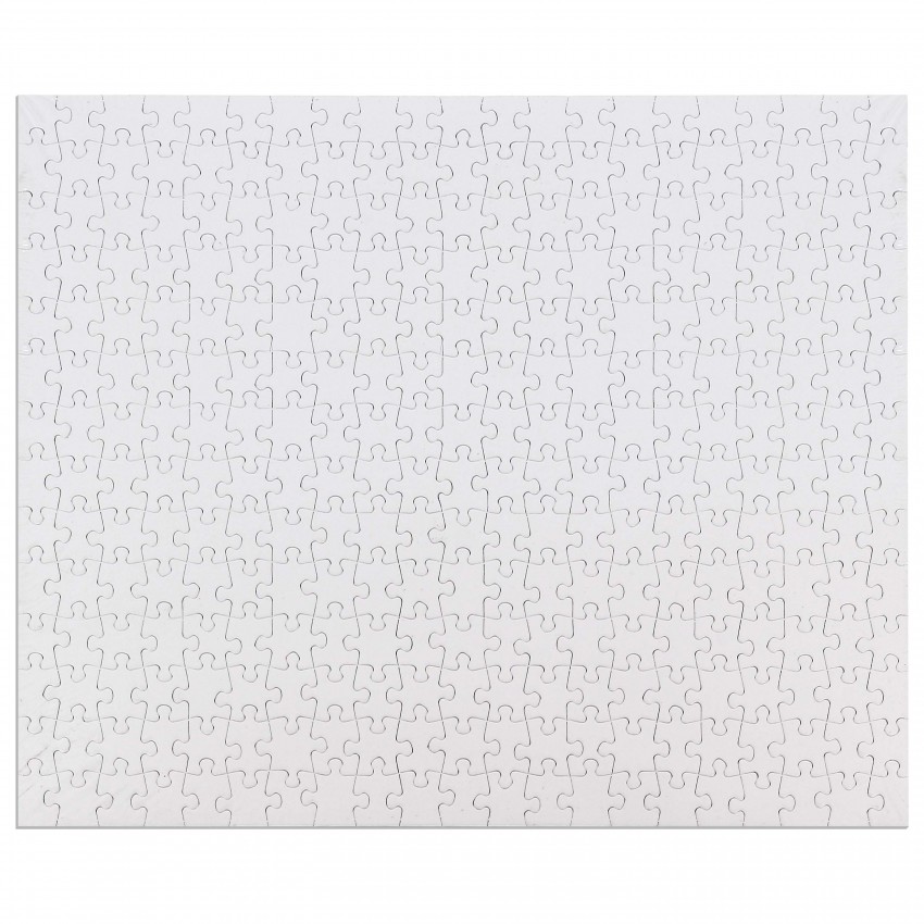 Puzzle TECHNOTAPE forme rectangle - carton blanc brillant - Dim. 29,7x42cm - 315 pièces