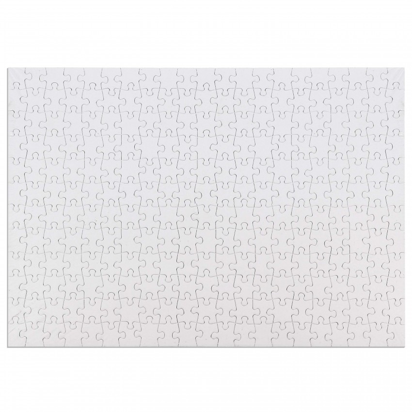 Puzzle TECHNOTAPE forme rectangle - carton blanc brillant - Dim. 24x36cm - 252 pièces