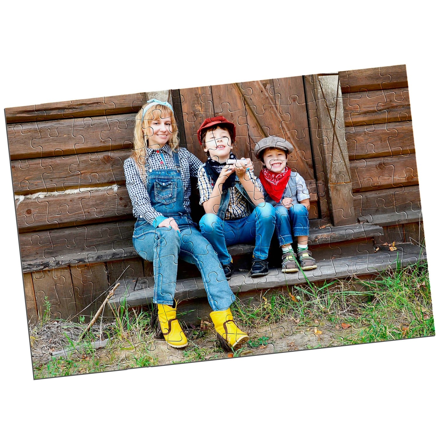 Puzzle TECHNOTAPE rectangulaire - Carton - Finition brillante - Dim. 19,5x28cm - 120 pièces
