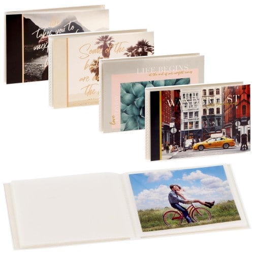 GOLDBUCH - Mini album pochettes sans mémo BEAUTIFUL LIFE - 32 pages blanches - 32 photos - Couverture aléatoire 16x12cm - à l'unité