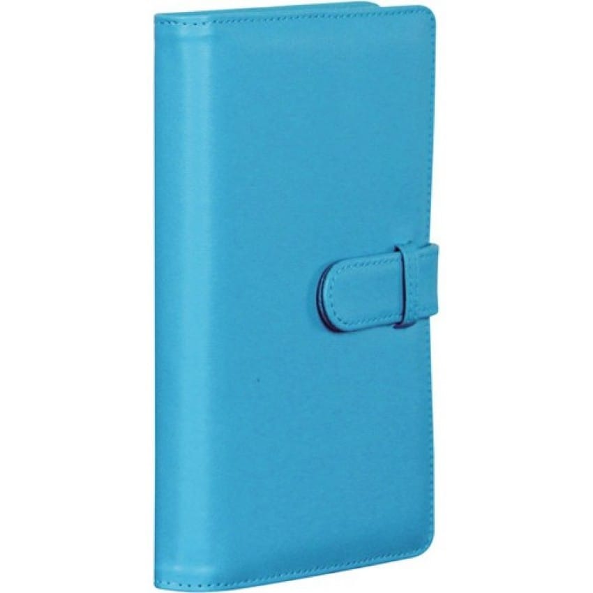 Mini album photo FUJI pochettes Simili cuir Bleu 120 vues / 3 vues par page - Pour Instax Mini