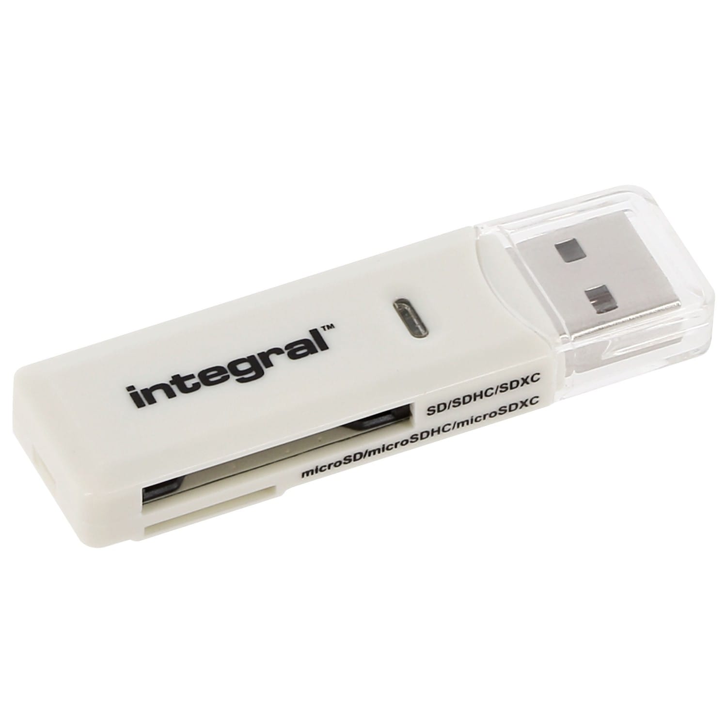 Lecteur carte mémoire INTEGRAL multi-cartes avec 2 slots supportant 6  formats USB 2.0