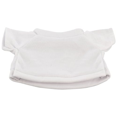 T-shirt peluche blanc pour peluche hauteur 23cm