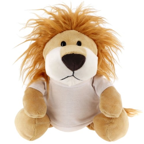 Lion + T-shirt blanc - Hauteur 23cm