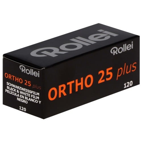 ROLLEI - Film noir et blanc ORTHO 25 PLUS - Format 120 - à l'unité