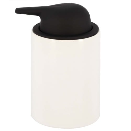 Distributeur de savon Blanc - en céramique - 75 x 105mm - 300ml