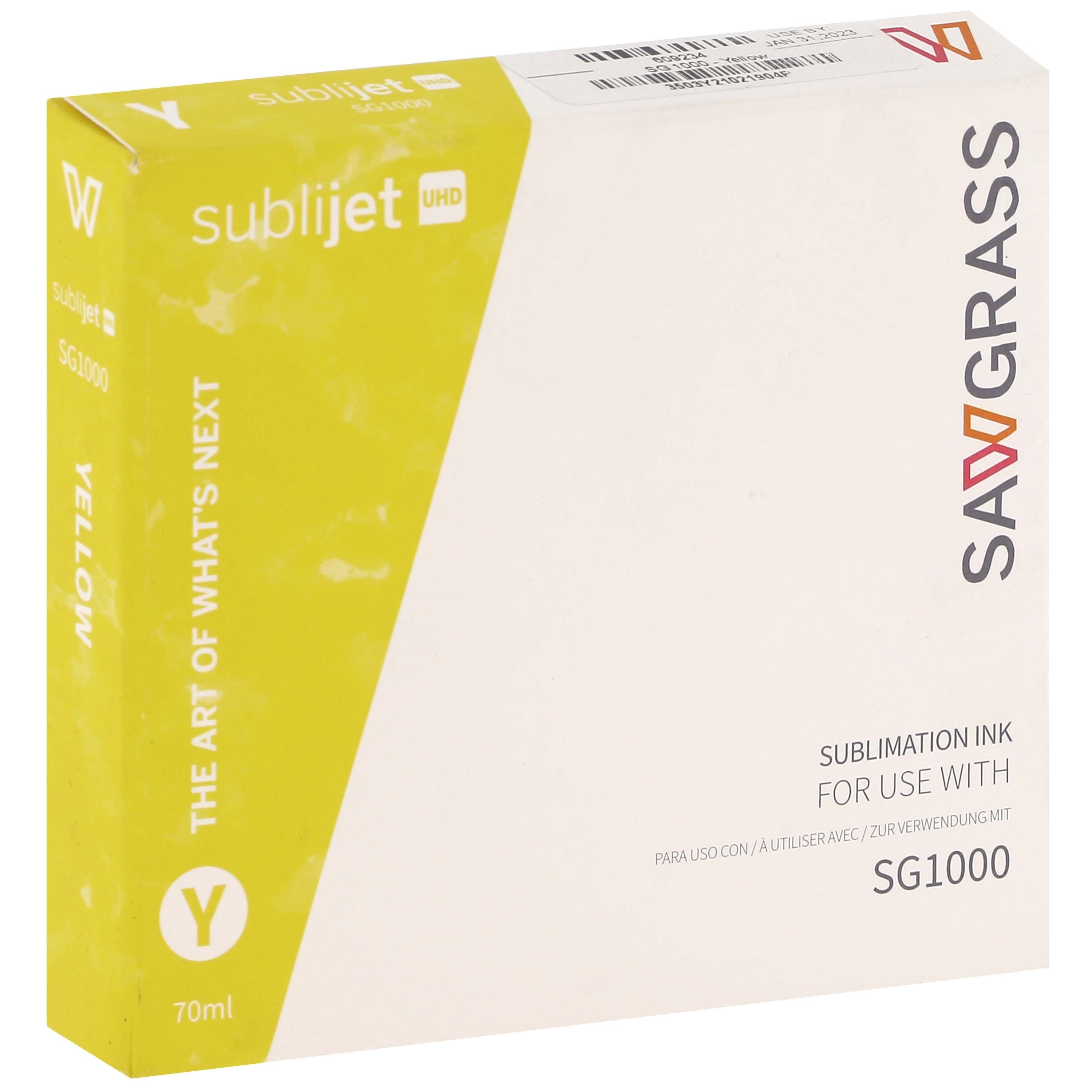 SAWGRASS - Encre sublimation SubliJet-UHD - Jaune 70ml - pour Sawgrass SG1000