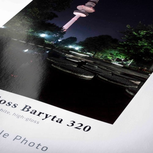 HAHNEMÜHLE - Papier jet d'encre Photo Gloss Baryta - 320g - A3+ (25 feuilles)