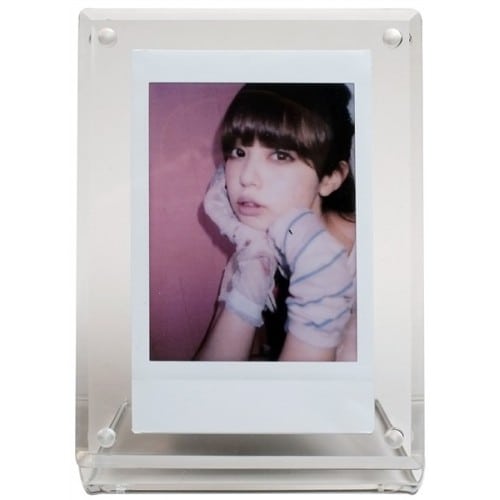 FUJI - Cadre photo Simple Transparent avec face aimantée - Pour Instax Mini