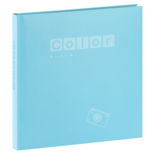 ZEP - Album photo traditionnel PERGAMIN COLOR - 40 pages blanches + feuillets cristal - 80 photos - Couverture Bleue 24.5x25cm