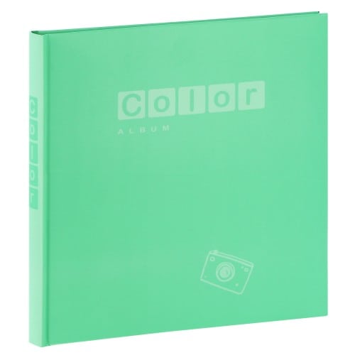 ZEP - Album photo traditionnel PERGAMIN COLOR - 40 pages blanches + feuillets cristal - 80 photos - Couverture Verte 24.5x25cm
