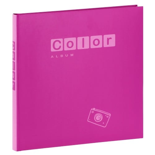 ZEP - Album photo traditionnel PERGAMIN COLOR - 40 pages blanches + feuillets cristal - 80 photos - Couverture Violette 24,5x25cm
