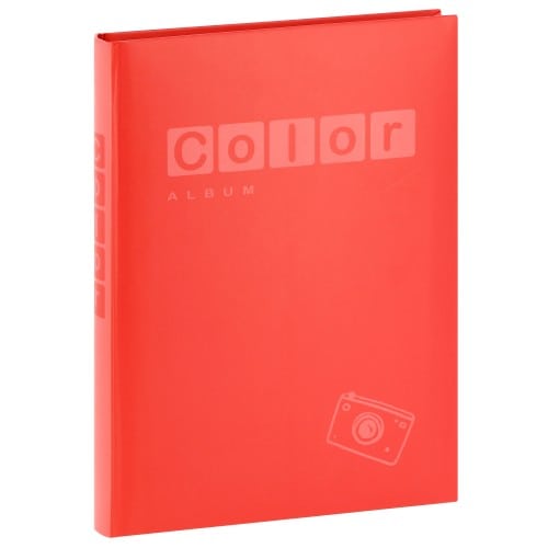 ZEP - Album photo traditionnel PERGAMIN COLOR - 60 pages blanches + feuillets cristal - 240 photos - Couverture Rouge 24,5x33cm