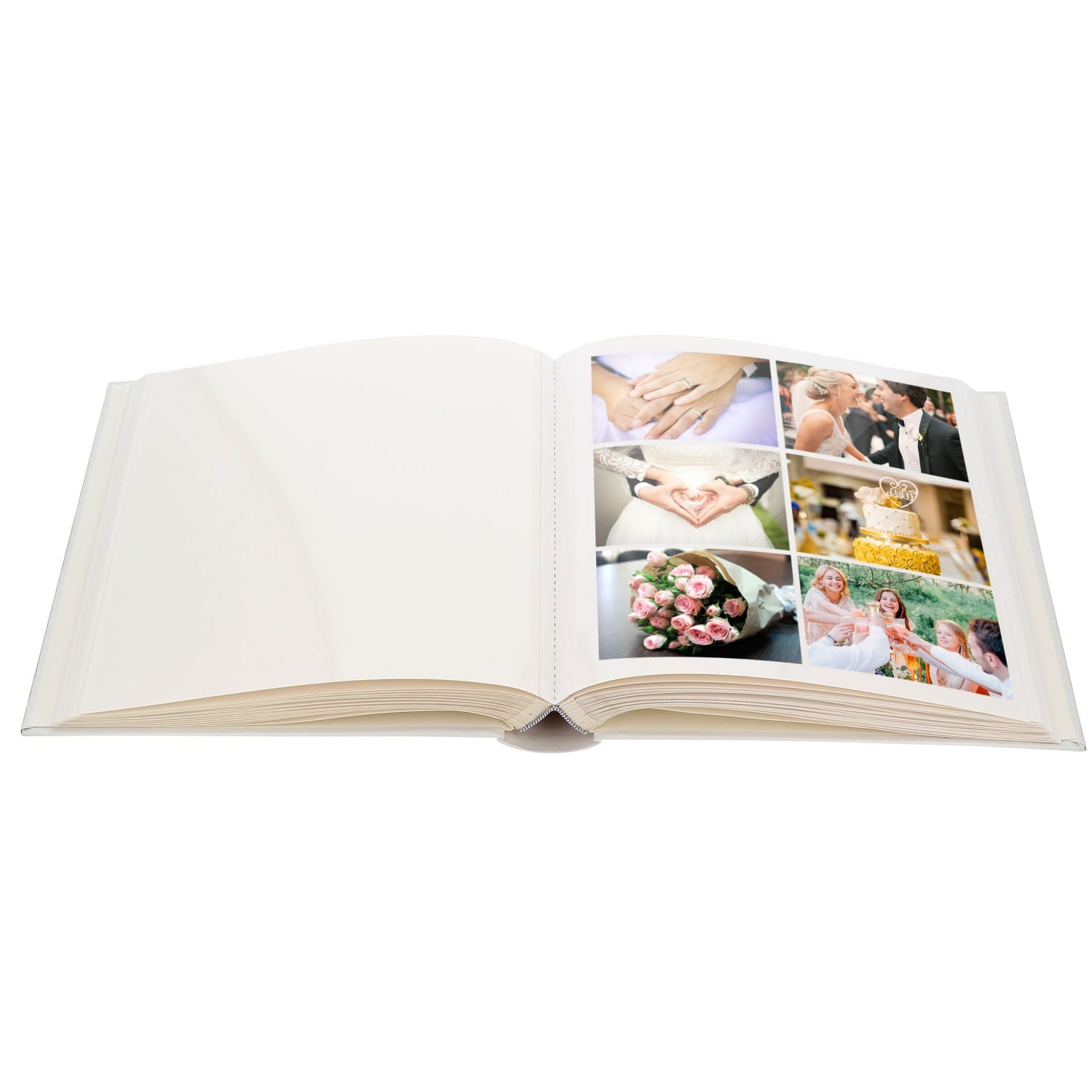 Album photo ZEP adhésif Mariage ADHESIVE - 50 pages - 300 photos -  Couverture Blanche 35x35cm