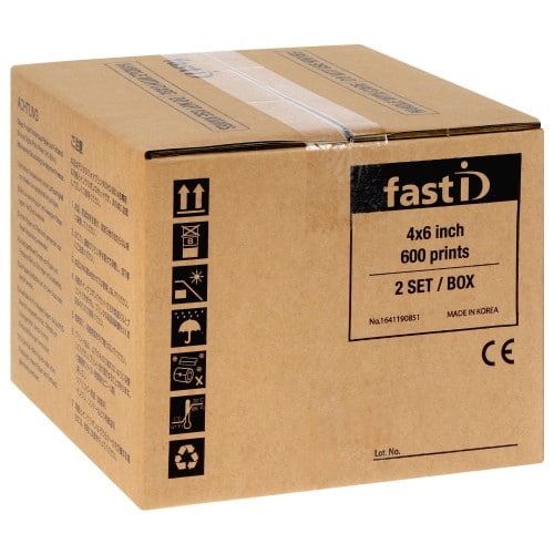 FastID - Papier thermique identité pour imprimante NEW-FAST-ID - Carton de 600 tirages 10x15cm