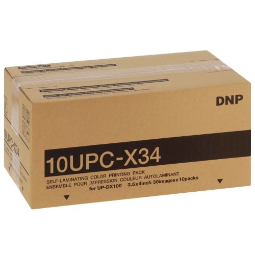 SONY - Papier thermique identité 10UPCX34 - Pour imprimante UP-DX100 - Carton de 10 x 30 tirages (4 poses)