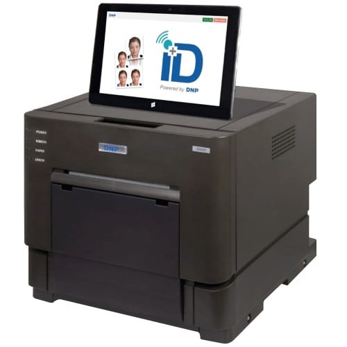 DNP - Kiosk photo identité thermique ID+ : imprimante ID600 & tablette tactile avec appareil photo intégré