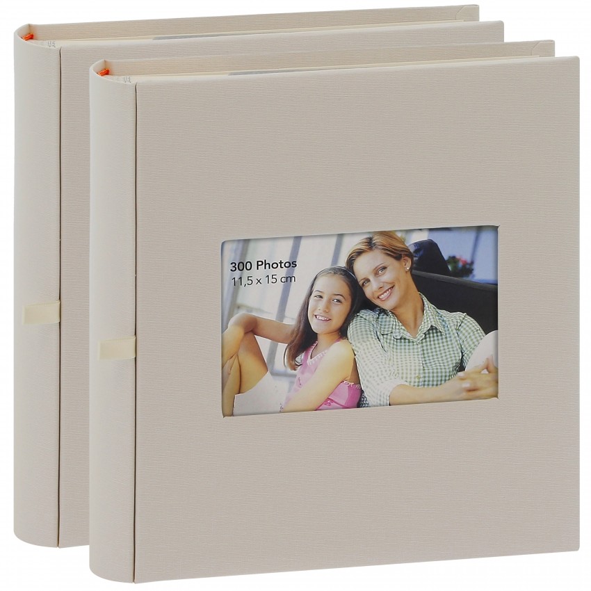 Carpentras Pack 2 Albums beige mémo Erica ''Square'' 300ph 11,5x15