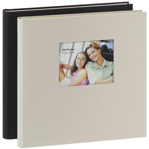 ERICA - Album photo adhésif SQUARE - 60 pages blanches - 300 photos - Couverture Multicolore 34x33cm + fenêtre - Lot de 2 albums