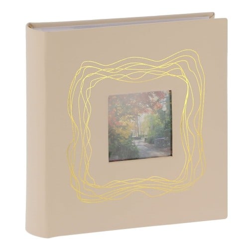 ERICA - Album photo pochettes avec mémo HARMONIE - 100 pages blanches - 200 photos - Couverture Blanc cassé 20,5x22cm + fenêtre
