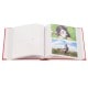 pochettes avec mémo HARMONIE - 100 pages blanches - 200 photos - Couverture Corail 20,5x22cm + fenêtre