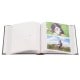 pochettes avec mémo HARMONIE - 100 pages blanches - 200 photos - Couverture Gris foncé 20,5x22cm + fenêtre