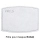 Pack Masque facial Enfant pour sublimation + 1 filtre offert