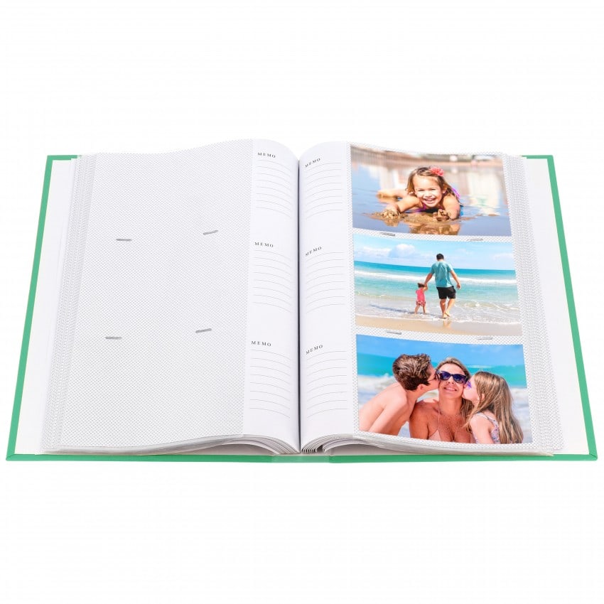 Lot 3 Albums Photos Elements 10x15 - 300 Photos Vert - Pochette Classique Et Moderne