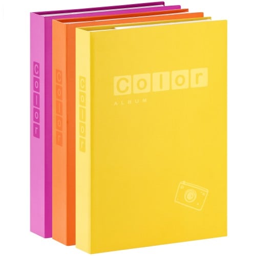 Zep Pack 3 Albums Mémo à pochettes Color 300PH 10x15 Orange/Violet/Ja