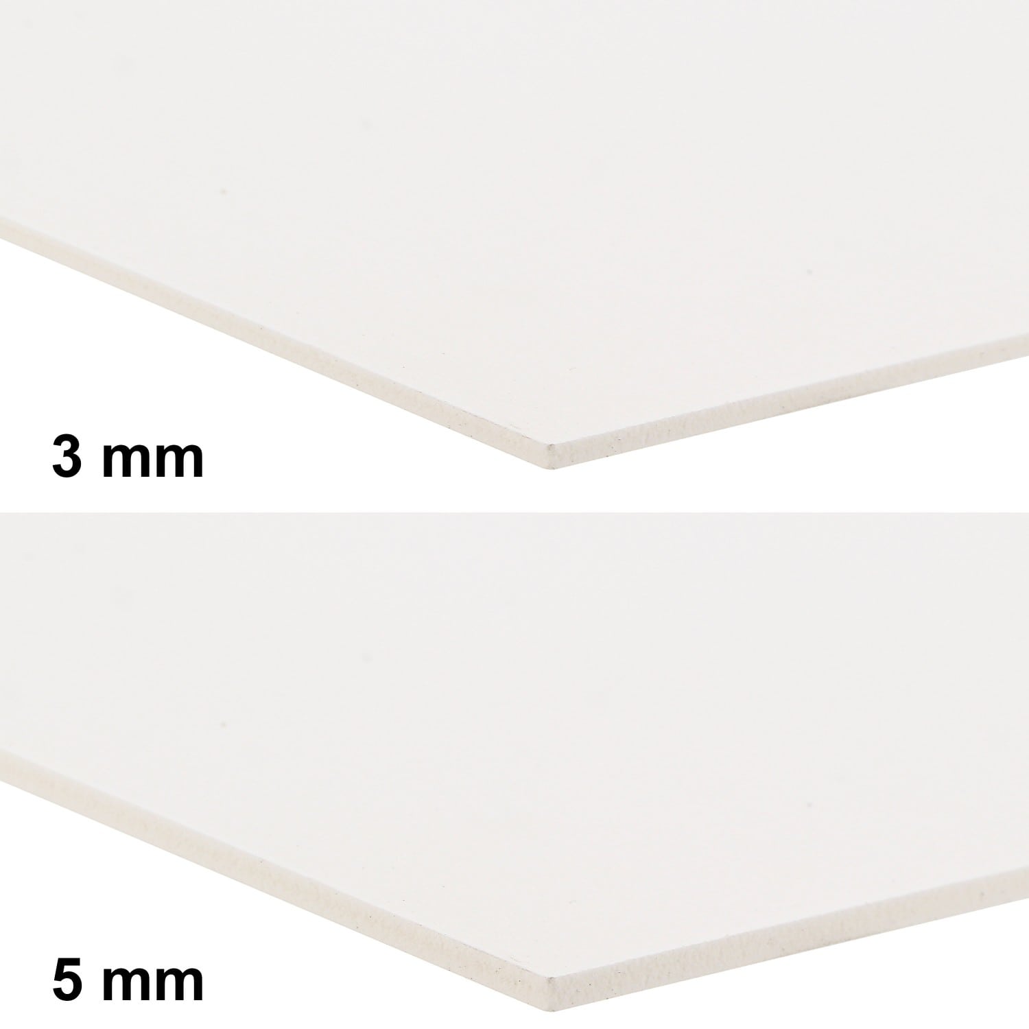 Panneau Plastique PVC 1,5 mm Rond. Plaque P.V.C Blanc. Plaque PVC