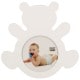 Cadre photo DEKNUDT S68MF1 E1A - forme ourson - bois blanc - pour photo diamètre 10cm