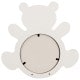 Cadre photo DEKNUDT S68MF1 E1A - forme ourson - bois blanc - pour photo diamètre 10cm