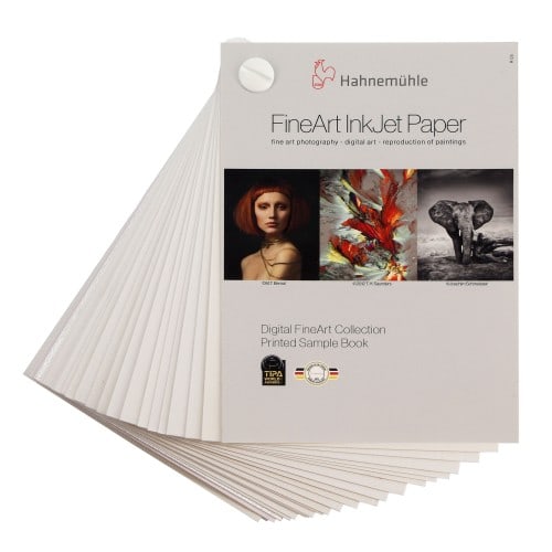 HAHNEMÜHLE - Papier jet d'encre Printed Sample Book - Collection FineArt - Format A6