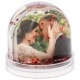 Boule à neige TECHNOTAPE avec insertion photo - Paillettes cœurs rouges - Dim. 8,9x7,5cm