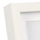 Cadre photo DEKNUDT S40A-P1 (MDF) avec passe-partout blanc