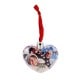 Boule de Noël DEKNUDT Cœur ou Etoile - Diamètre 8,5cm - Livraison modèle aléatoire par 1 commandé ou 1 de chaque par 2 commandés